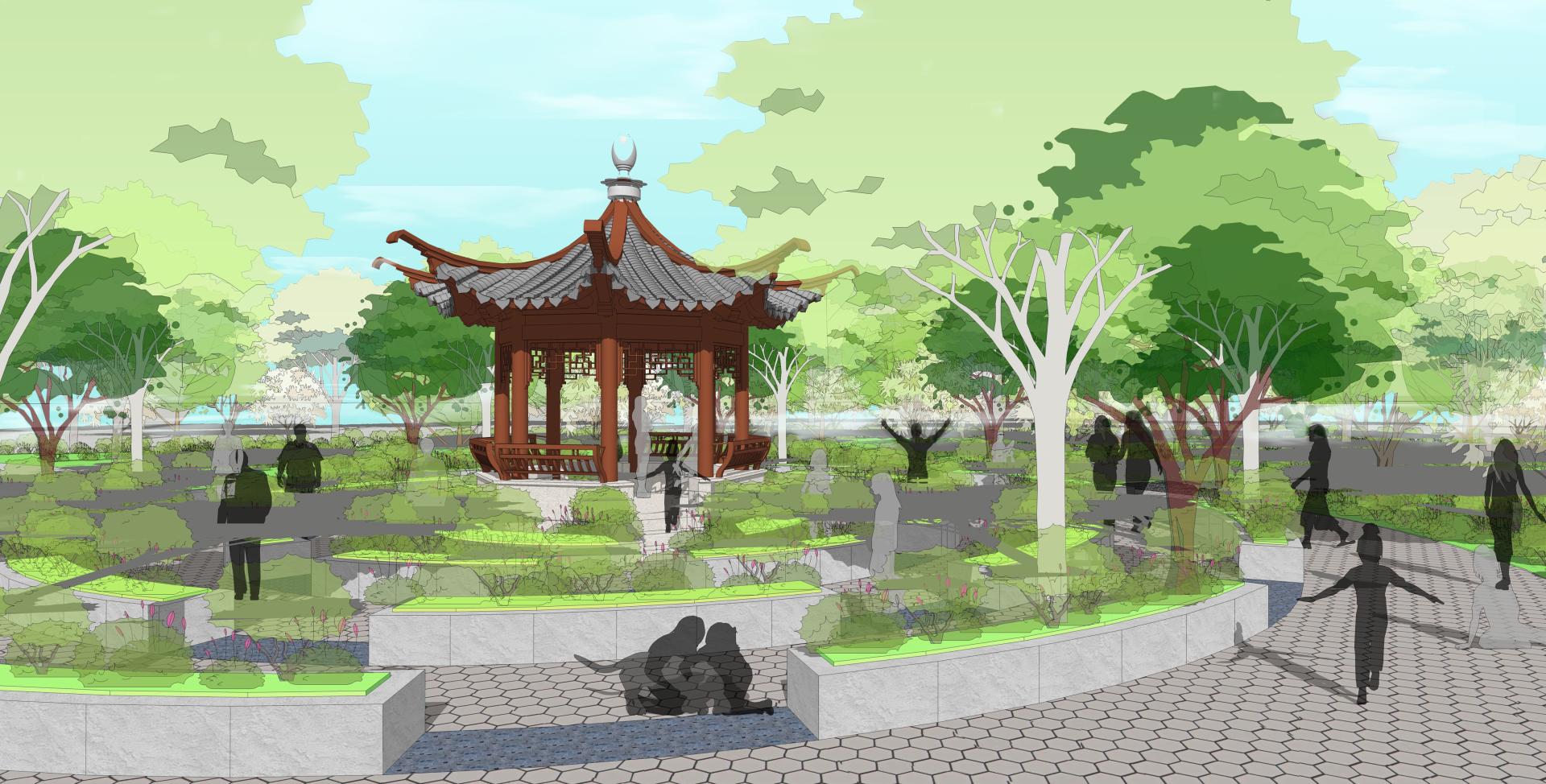 南宁职业技术学院-学生毕业设计作品-《陈东村遗址公园改造 》 